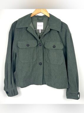 Avec Les Filles Oversized Corduroy Shacket Jacket